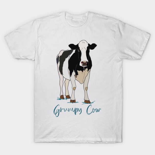 Grumpy Cow T-Shirt by Leamini20